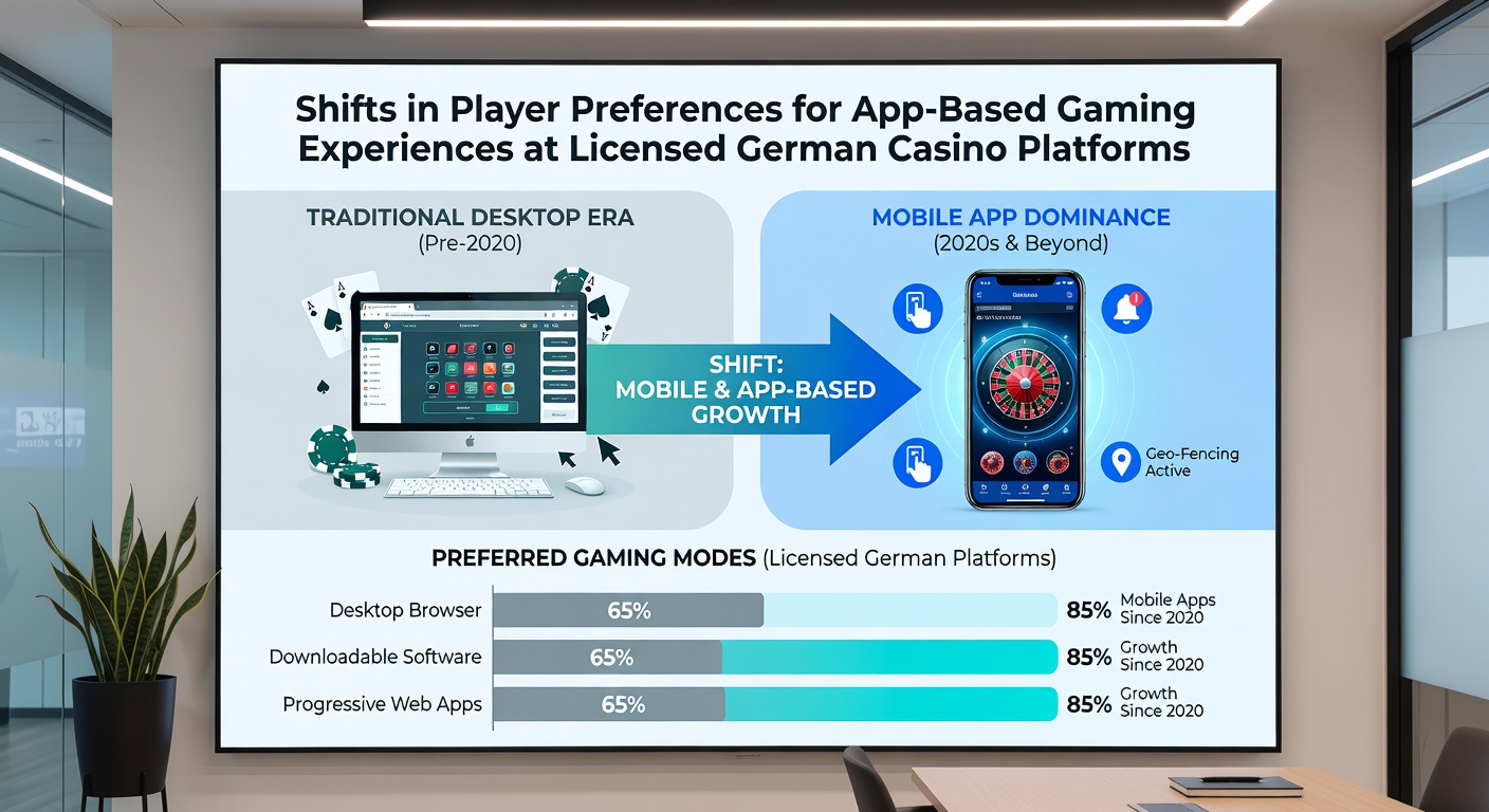 Illustration zu Spielerpräferenzen bei mobilen Casino-Erfahrungen in Deutschland